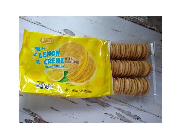 Lemon creme flavored sandwich cookies food facts