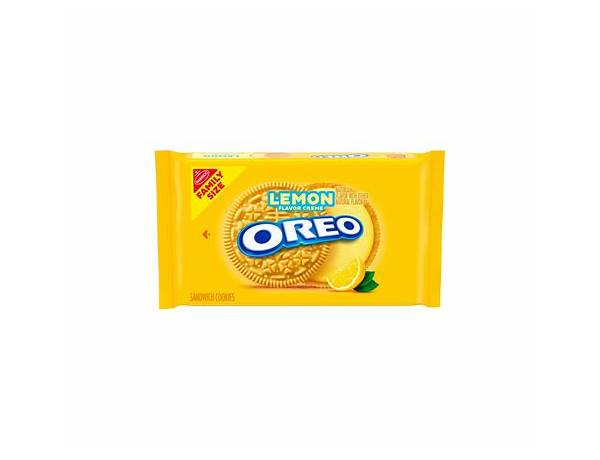 Lemon creme flavored sandwich cookies food facts