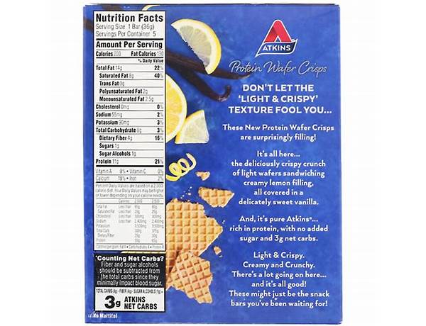 Lemon crisp nutrition facts