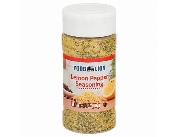 Lemon pepper seasoning food facts