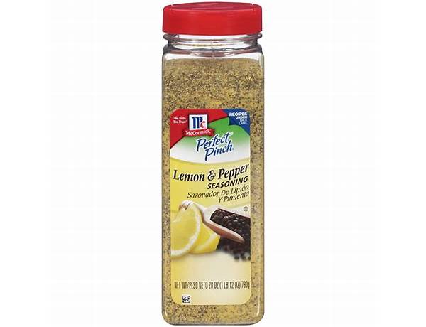 Lemon pepper seasoning salt food facts