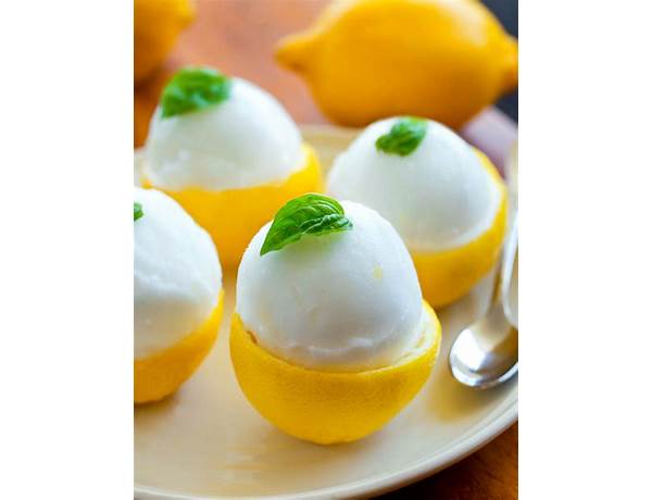 Lemon sorbet ingredients