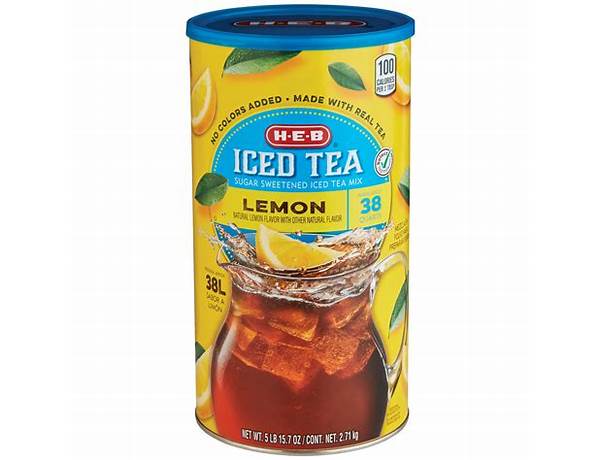 Lemon sugar sweetened iced tea mix ingredients
