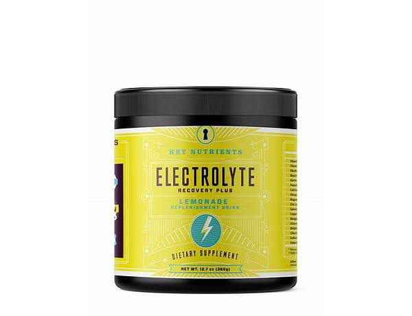 Lemonade electrolyte powder ingredients