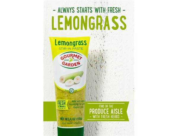 Lemongrass stir-in paste food facts