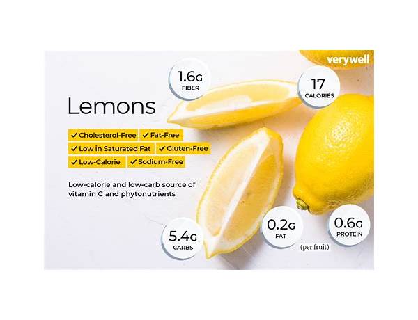 Lemons nutrition facts