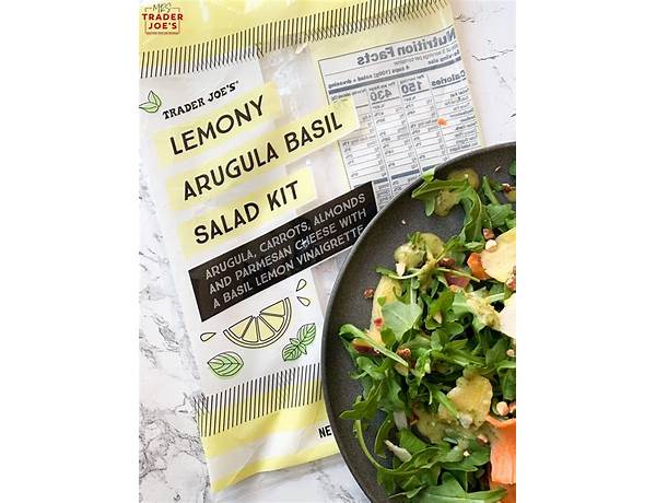 Lemony arugula basil salad kit ingredients