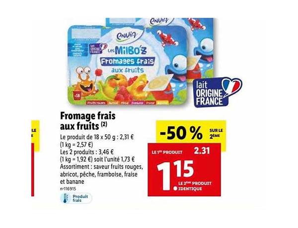 Les milboz aux fruit food facts