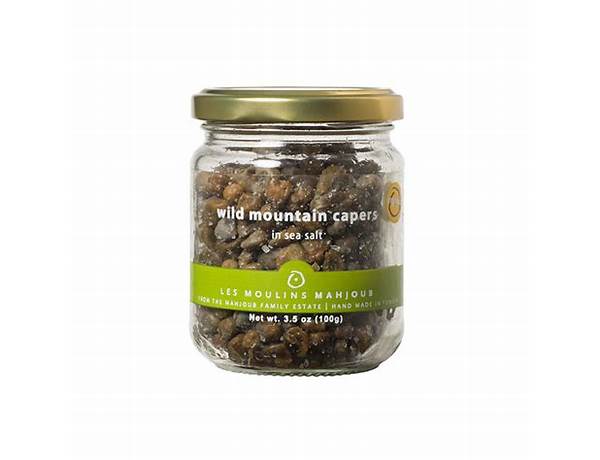 Les moulins mahjoub, wild mountain capers in sea salt ingredients