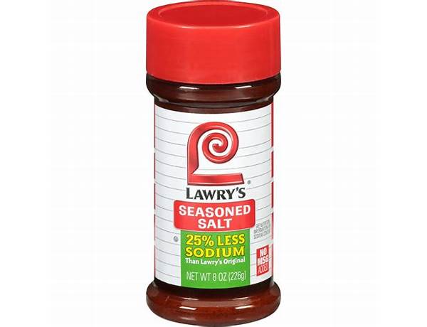 Less sodium seasoned salt ingredients