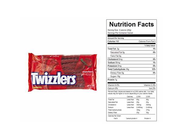 Licorice twists nutrition facts