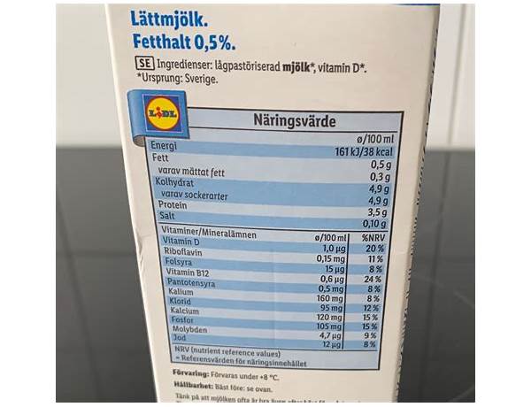 Lidl ingredients