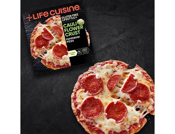 Life cuisine cauliflower cruat pepperonic pizza food facts