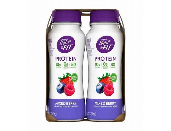 Light + fit protein mixed berry yogurt drink ingredients