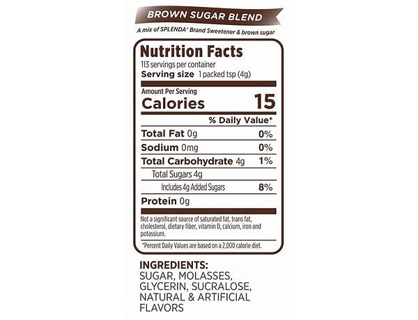 Light brown sugar ingredients