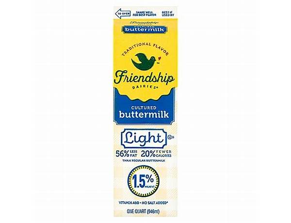 Light cultured buttermilk food facts