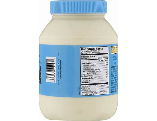 Light mayonnaise, light nutrition facts