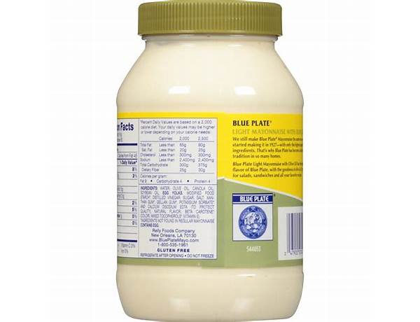 Light mayonnaise ingredients