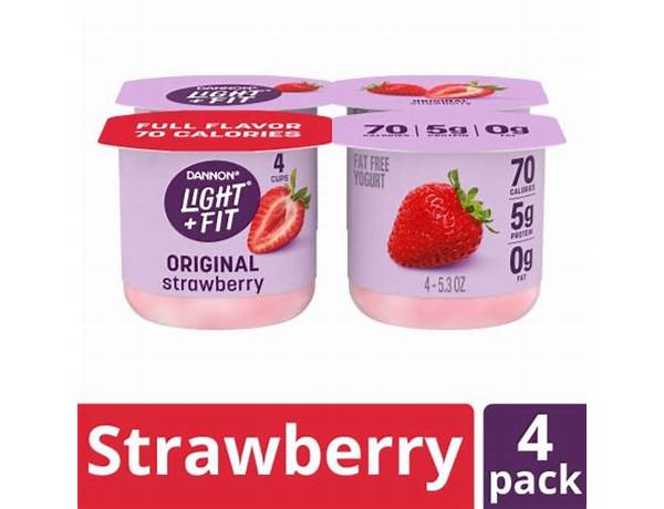Light strawberry nonfat yogurt food facts