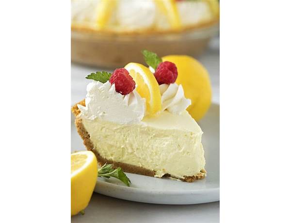 Lightly glazed lemon pie dessert, lemon pie food facts