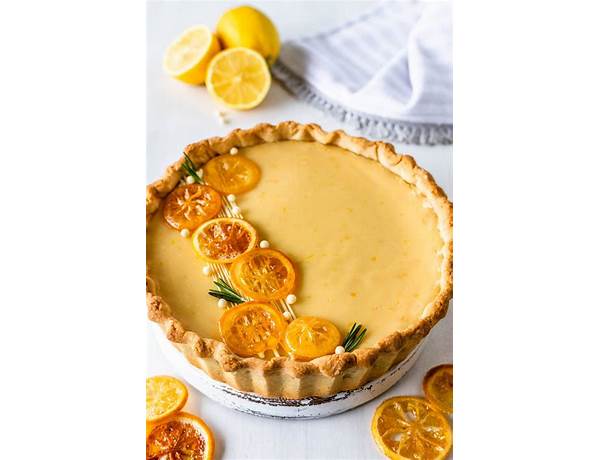 Lightly glazed lemon pie dessert, lemon pie ingredients