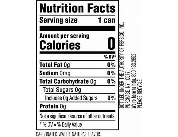Lime flavored tonic water nutrition facts