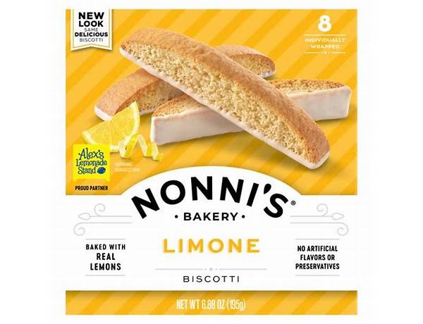 Limone biscotti, limone nutrition facts