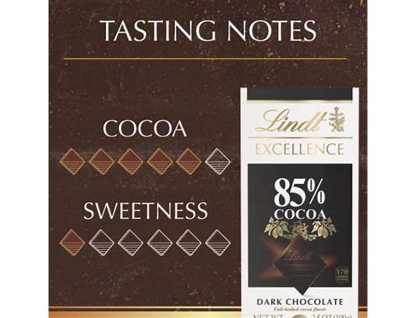 Lindt excellence food facts