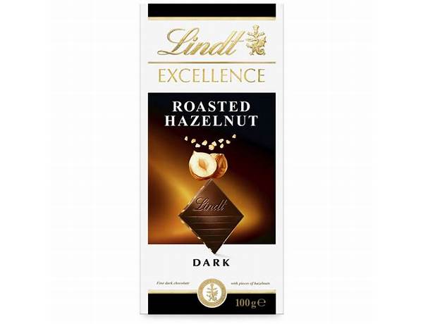 Lindt excellence roasted hazelnut dark chocolate food facts