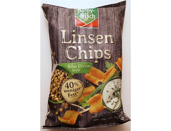 Linsen chips dour cream style food facts