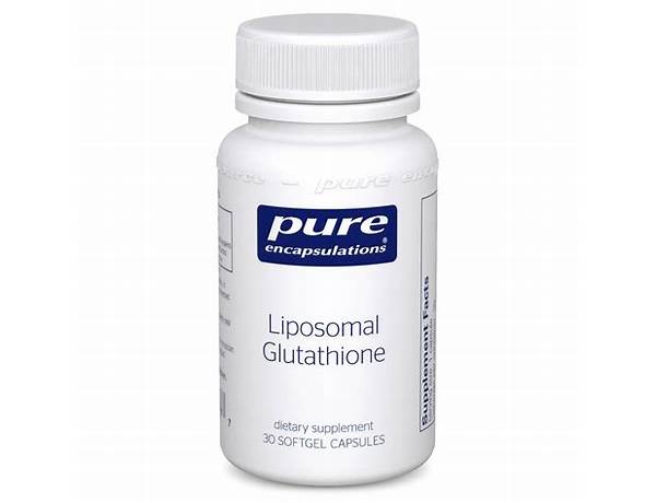 Liposomal glutathione - ingredients