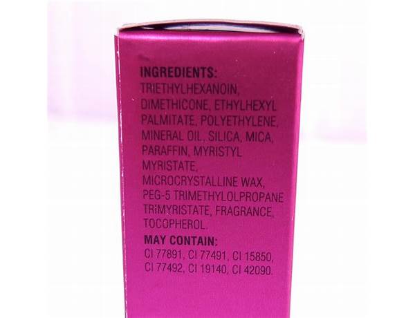 Lipstick nutrition facts