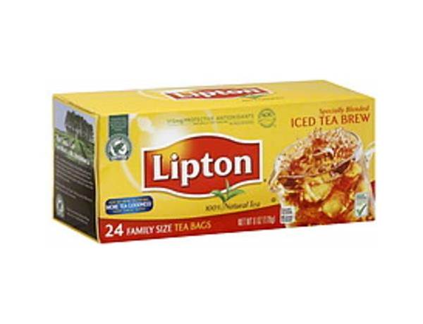 Lipton, family size iced tea bags ingredients