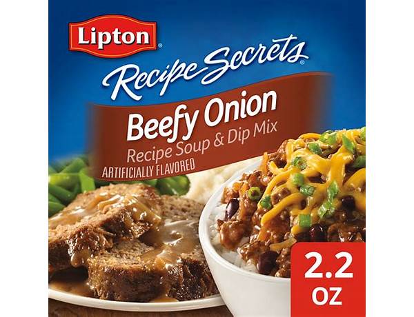 Lipton beefy onion soup mix food facts