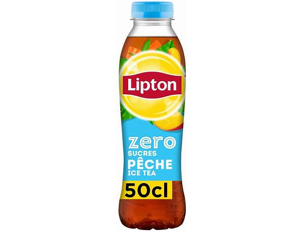 Lipton ice tea saveur pêche zéro sucres food facts