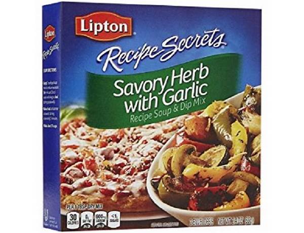 Lipton recipe secrets herb with garlic food facts