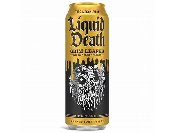 Liquid death grim leafer food facts