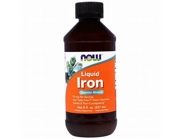 Liquid iron food facts