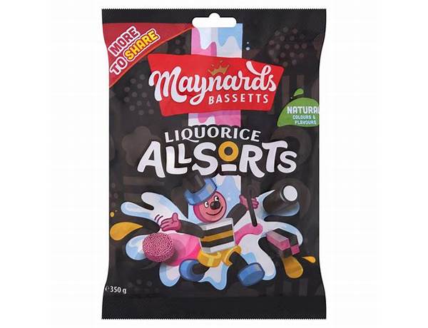 Liquorice allsorts 350g food facts