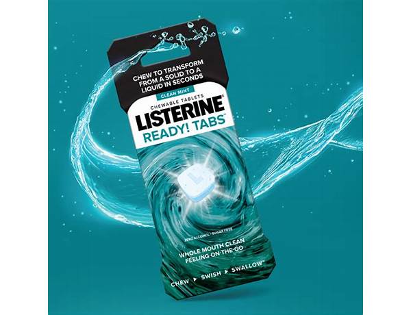 Listerine ready tabs - food facts