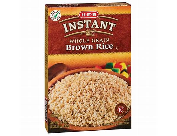 Lnstant whole grain brown rice ingredients