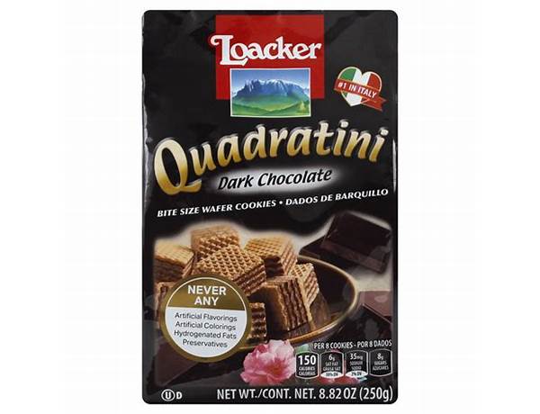 Loacker, quaaratini coconut bite size wafer cookies nutrition facts