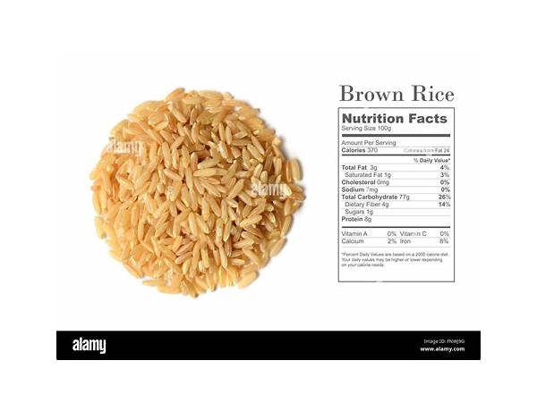 Long grain brown rice food facts