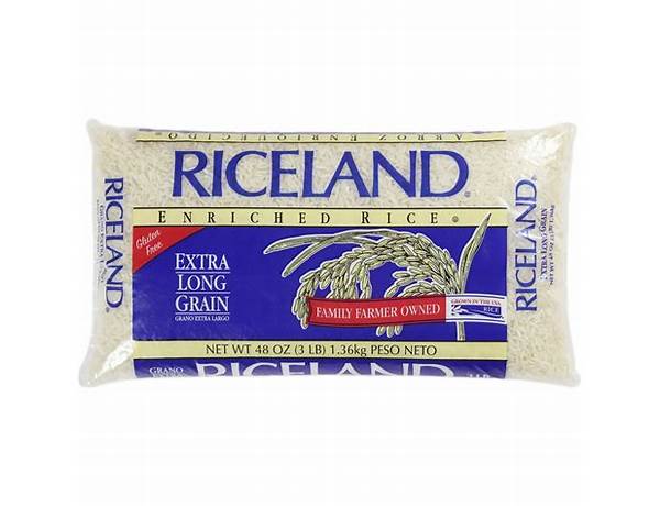 Long grain enriched rice food facts