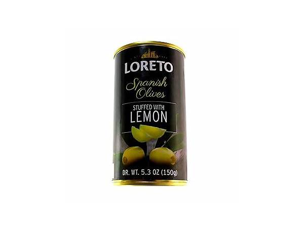 Loreto spanish olives with lemon food facts