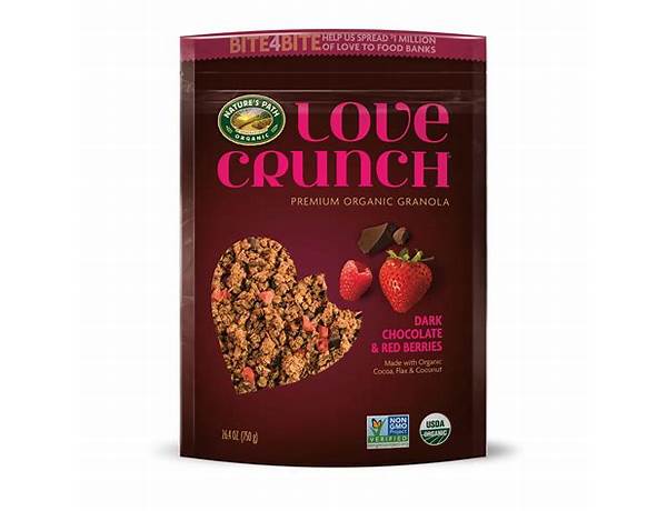 Love crunch premium organic granola ingredients