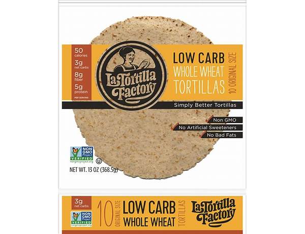 Low carb whole wheat tortillas ingredients