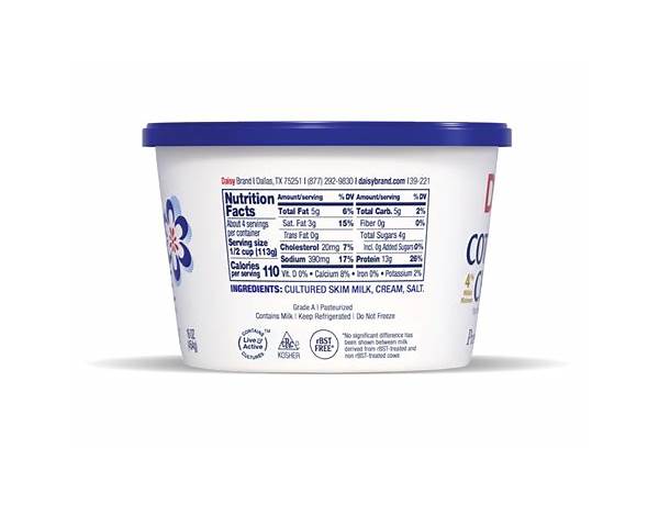 Low fat cottage cheese ingredients