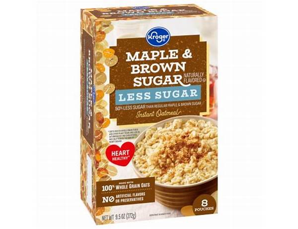 Low sugar maple & pecan granola food facts