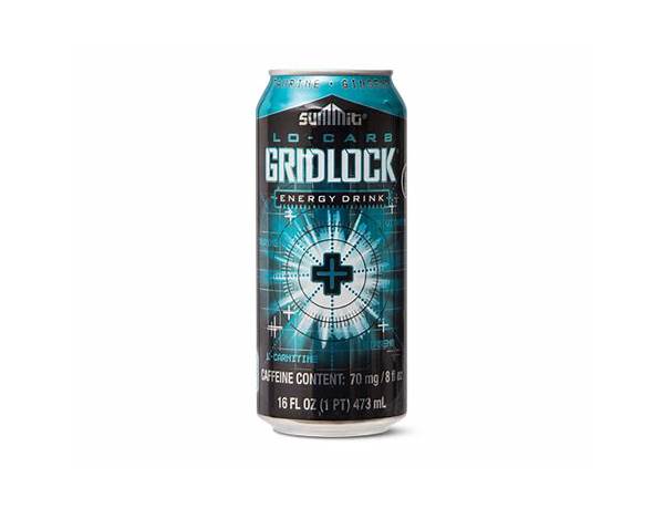 Low-calorie gridlock energy drink food facts